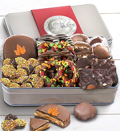 Simply Chocolate Festive Fall Confections Tin